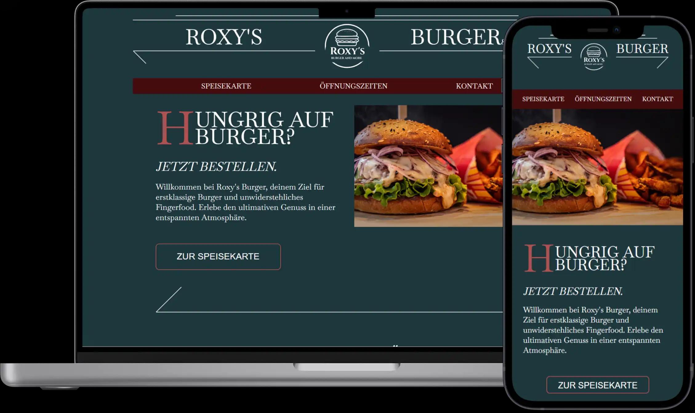 Roxys Burger Mockup
